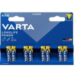 Elem, AAA mikro, 8 db, VARTA "Longlife Power"