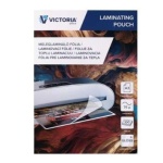 Meleglamináló fólia, 75 mikron, A3, fényes, VICTORIA OFFICE