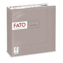 FATO Szalvéta Galambszürke 33*33cm 2rtg.50db/csomag, 24 csomag/karton