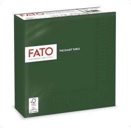 FATO Szalvéta Zöld 33*33cm 2rtg.50db/csomag, 24 csomag/karton