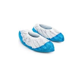 Cipővédő fehér PP, kék PE talp 100 pár/cs