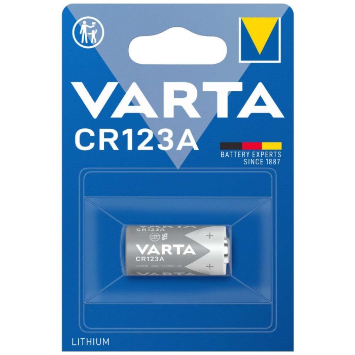 Fotóelem, CR123A, lítium, 1 db, VARTA